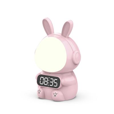 Voice Control Smart Children Alarm Clock Student Bedside Night Light Astronaut Children Alarm Clock