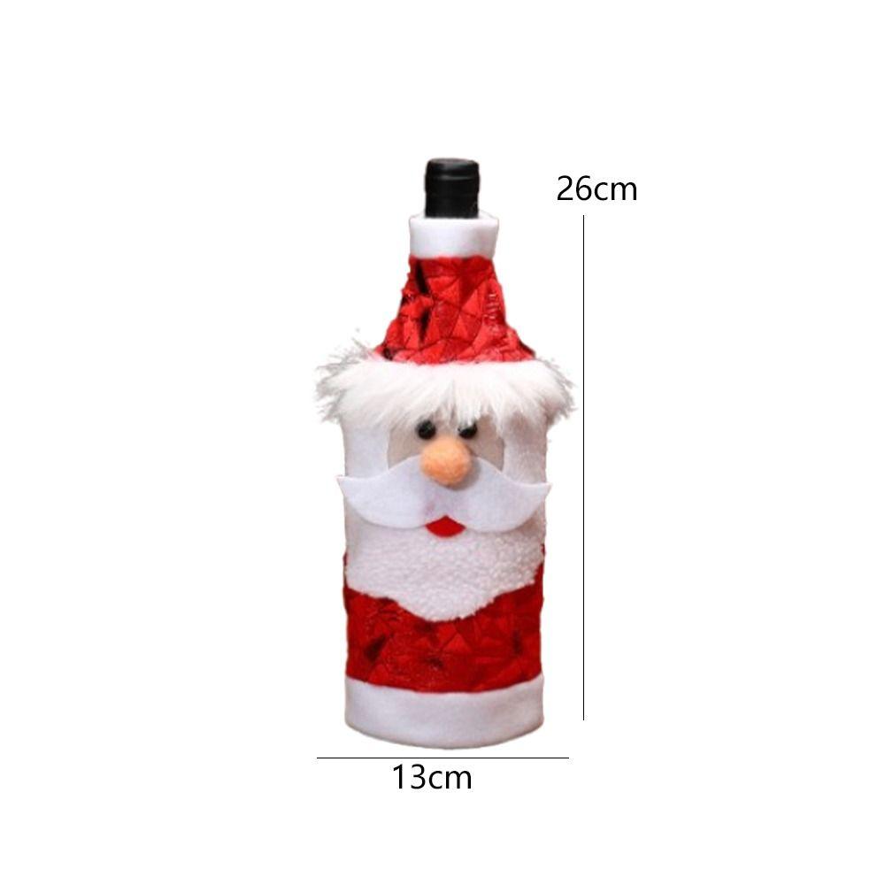 2pcs Cartoon Christmas Wine Bottle Cover Merry Christmas Decorations Home Xmas Decor
