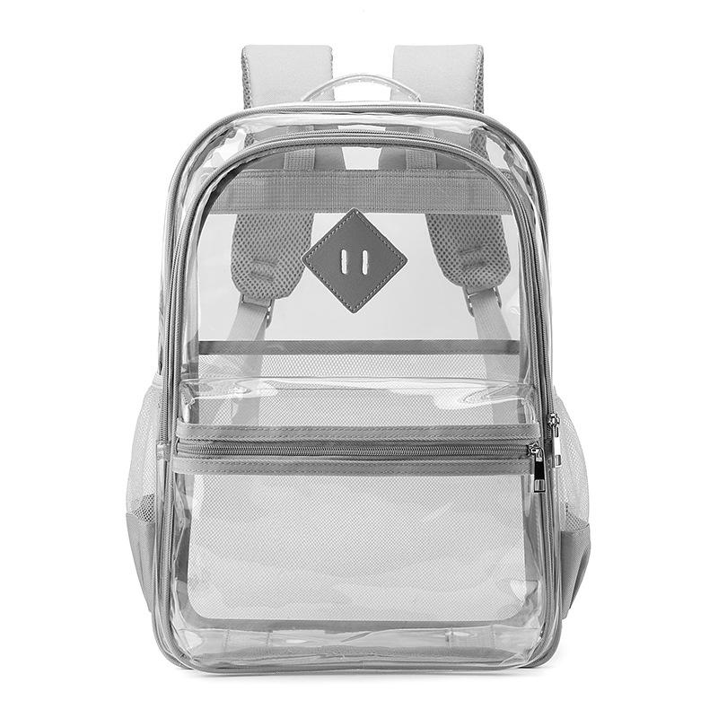 Large Capacity Transparent PVC Backpack for Students