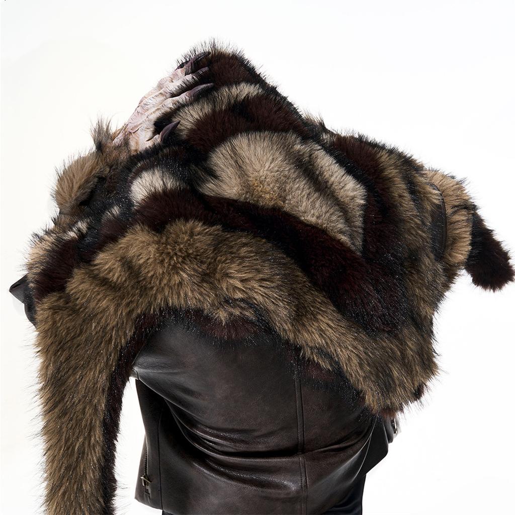 Imitation Mink Hair Fur Hat Man Winter Thicken Warmer Furry Faux Fur Hat Multi-purpose Earflap Fluffy Hats