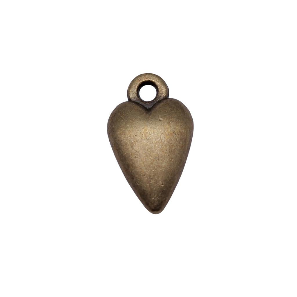 Filigree Heart Charms Antique Alloy Pendants For Vintage Floral Jewelry