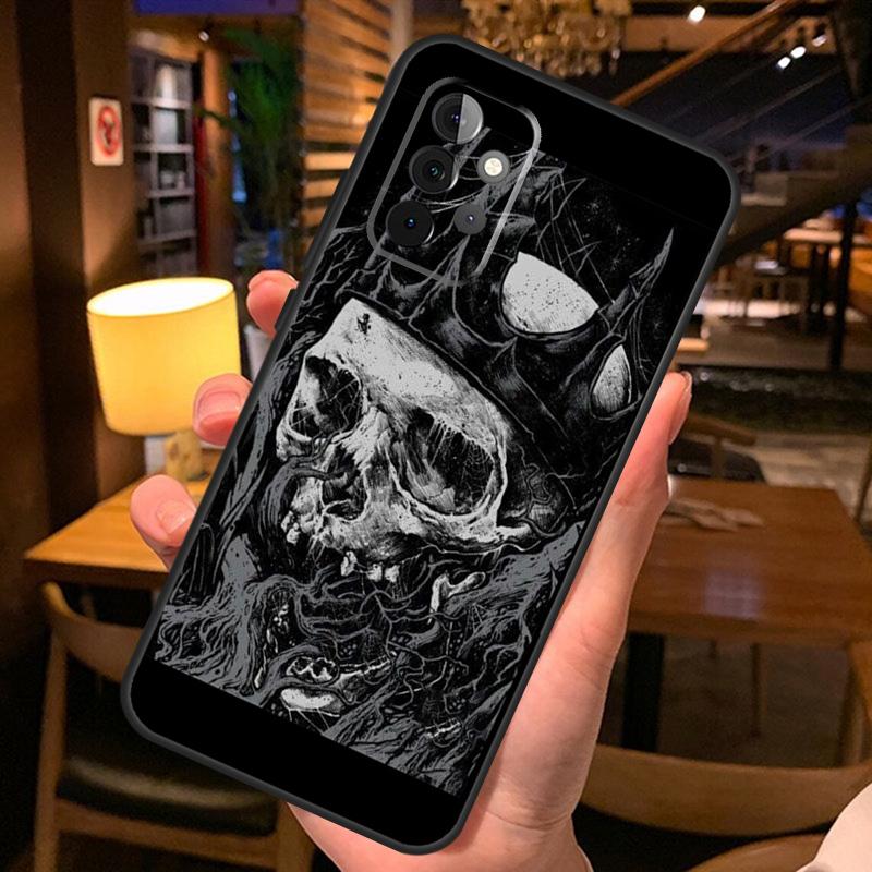 Gothic Fashion Skull Funda For Samsung A53 A33 A23 A13 A32 A22 A42 A52 A12 A51 A71 A52S A14 A34 A54 Case Cover