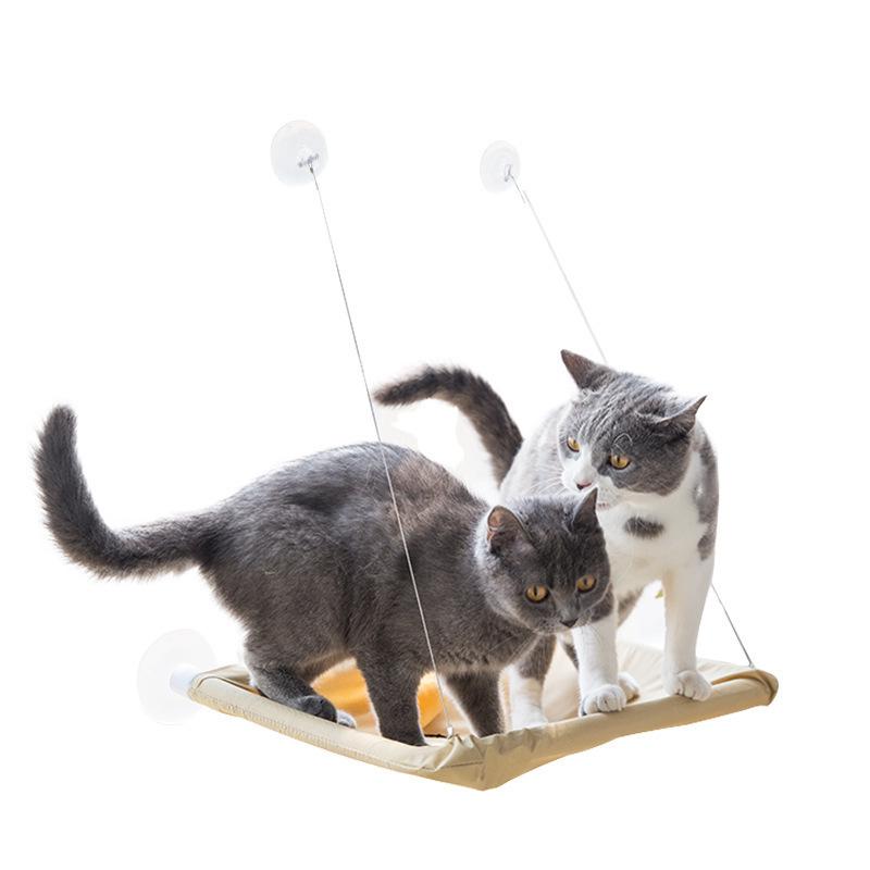 Removable, Washable Cat Hammock with Suction Cups - Perfect for All Seasons
