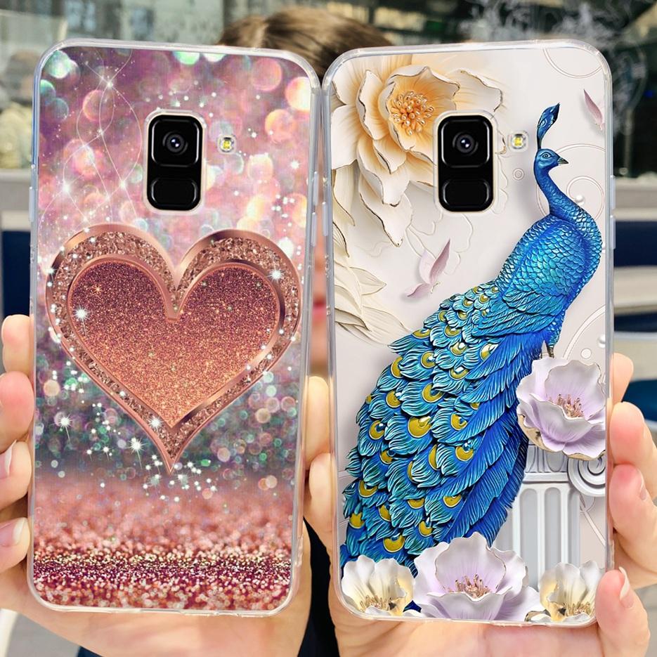 For Samsung Galaxy A8 2018 Case SM-A530F New Fashion Painted Cover Soft Silicone Phone Case For Samsung A8 Plus A8+ A730F Bumper