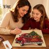 Set Artistico Scena Invernale Fai da Te Kit Pittura con Perle Finte di Natale, Decorazioni Festive 3D con Perline di Natale Progetto Creativo Festivo per Adulti, Decorazione Murale per la Casa
