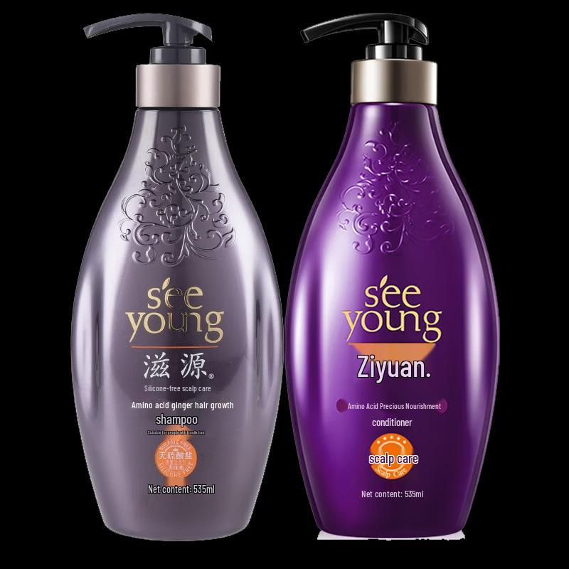 

Ziyuan Amino Acid Ginger Hair Strengthening Shampoo & Conditioner Set