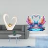 Heart Swan Sculpture Minimalist Modern Desktop Ornament Collectible Decorative Figurine Statue for