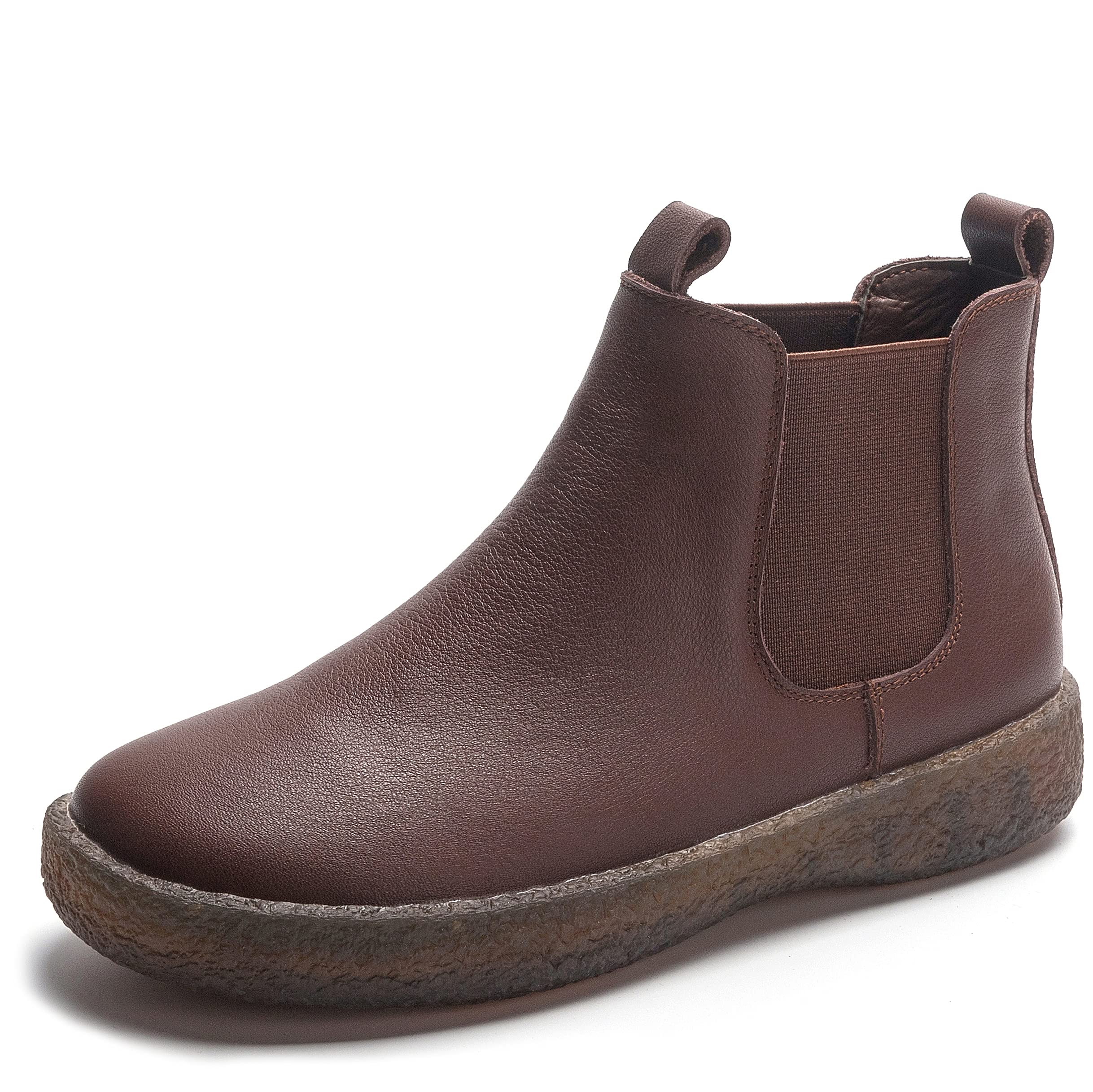 

Chelsea Casual Side Gore Ankle Outdoor Genuine Thick For Easy to cm [LEDE] Женские ботинки, ботинки, ботинки, ботинки, обувь, кожа, подошва, хакама, коричневый