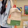 Schoolbag Color Matching Casual Student Backpack Versatile Lightweight Large Capacity Foreign Style Schoolbag Junior High School Student Backpack