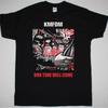 Vtg KMFDM Band OUR TIME WILL COME Cotton Black T Shirt For Men BT807