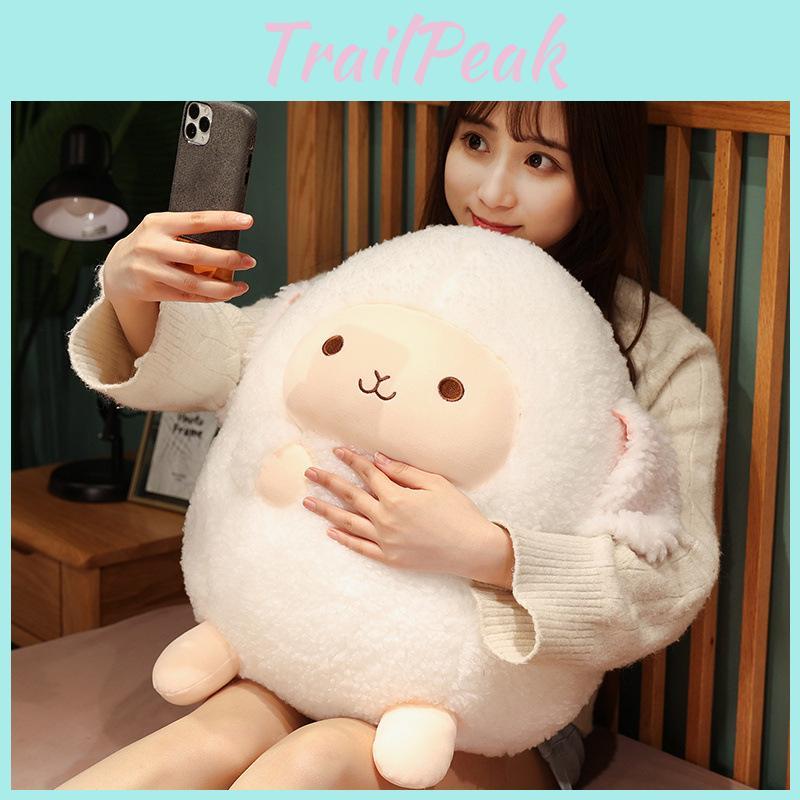 Cuddly Plush Sheep Toy Chubby Round Doll Girls Bedroom Bedtime Children Gift