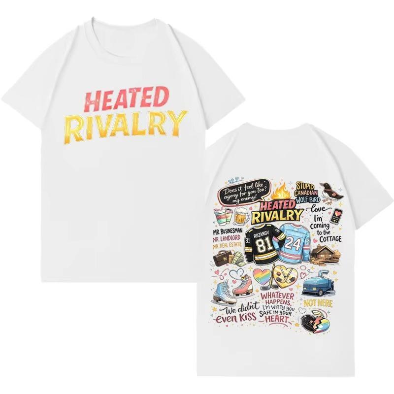2026 Heated Rivalry Ilya Rozanov Shane Hollander Trendy Graphics Tshrit Mens Women T Shrits ONeck Harajuku Casual Cozy Y2K Top