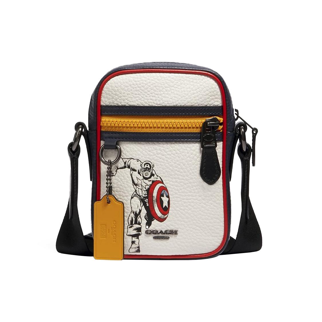 

Новая сумка кроссбоди COACH MARVEL Collaboration Terrain из кожи, мужская 2430-QBCAH 10.9*4.6*16.5CM