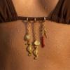 Pearl Fish Conch Key Chain Hanger Bikini Pendant Lovely Body Jewelry  Vacation