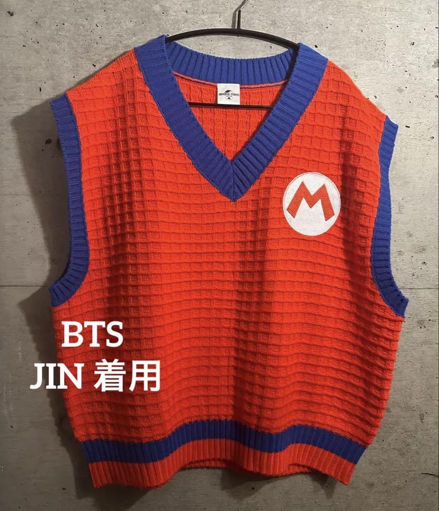 [USED] BTS JIN Wears Universal Studios Japan Mario Vest In Echo Style