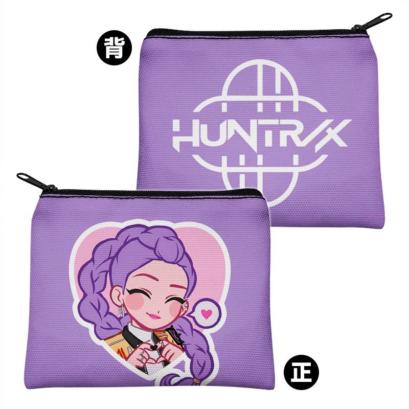 Kpop-Witch Hunters surrounding canvas zipper coin purse card holder KTY