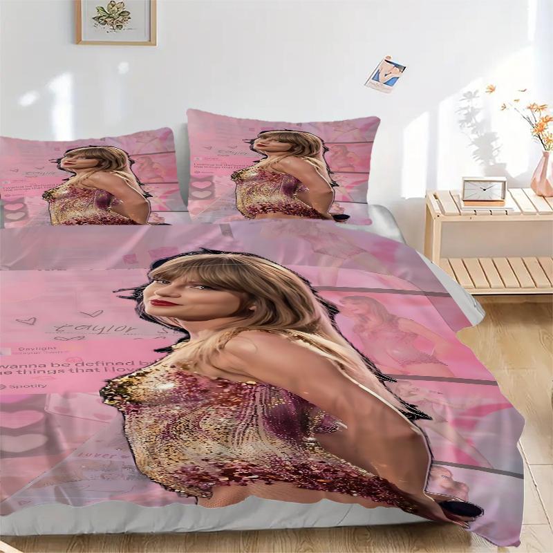 3Pcs Taylor Swift'S Dress Bedding Sets For All Sizes New 3D Printed Bed Cover Comforter Duvet Cover Pillowcase Bedroom Decoration