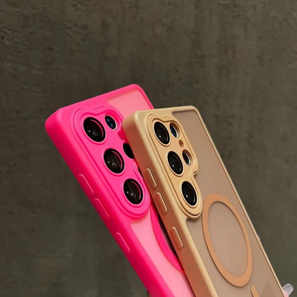 Matte for Magsafe Translucent Lanyard Case for Samsung Galaxy S26 S25 Ultra S24 FE S23 Plus A16 A36 A56 A17 Wrist Strap Cover