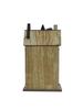 Nordic Style Aged Solid Wood LED Christmas House Ornament, 30CM High