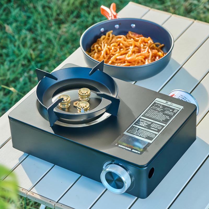 Outdoor Camping Card Type Stove Energy Gathering and Gas Saving Strong Fire Card Magnetic Stove Portable Picnic Gas Stove