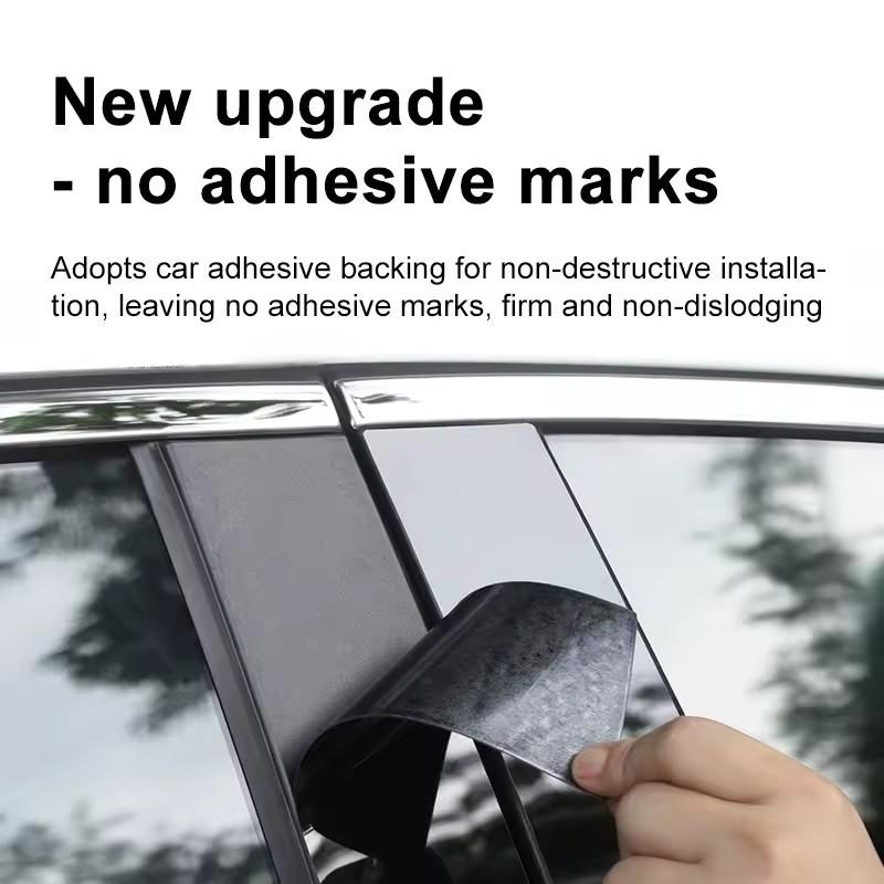 For MERCEDES CLS C219 2006-2011 Window Trim CLS350LS550 Glossy Black Center Pillar Sticker