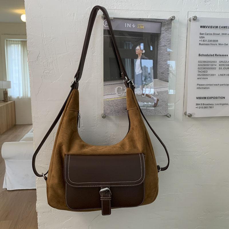 

Ретро сумка-пельмень для поездок на работу женская большой вместимости новая осенне-зимняя на плечо через плечо многофункциональный рюкзак