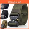 Canvas Military Belt For Men With Quick Release Plastic Buckle Perfect For Hiking And Casual