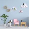 Cute Wall Shelves 3 Pieces Floating Storage Cloud-Shaped Aesthetic Room Decor Shelves For Kid's Room Nursery Kitchen Workplace