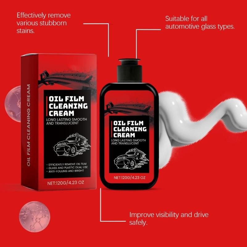 Window Restorer Cleaner Oil Film Remover Cleaning Tool for Rainy Days Enhanced Nighttime Visibility Spotless Windscreen