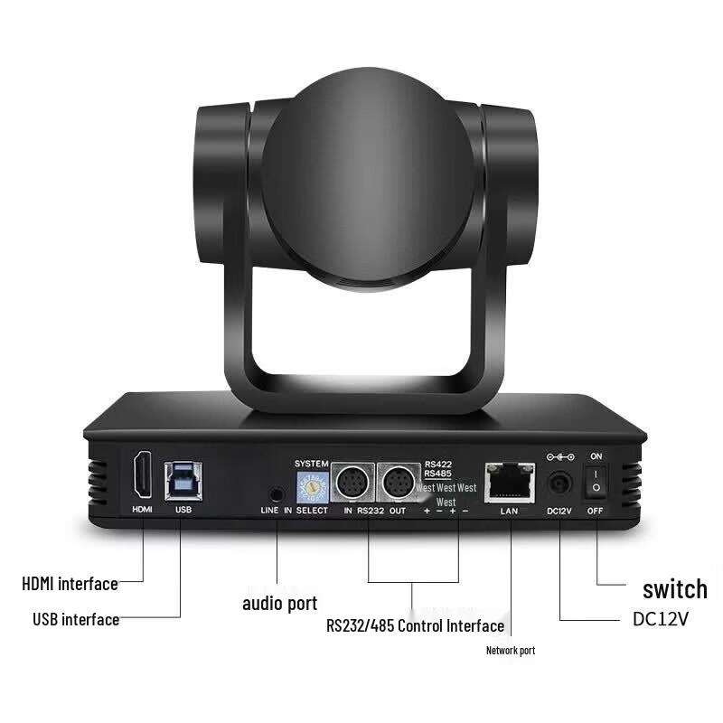 

SHENGHUASHITONG 12x HD Live Stream PTZ Camera with Auto-Focus and Beauty (CN version)