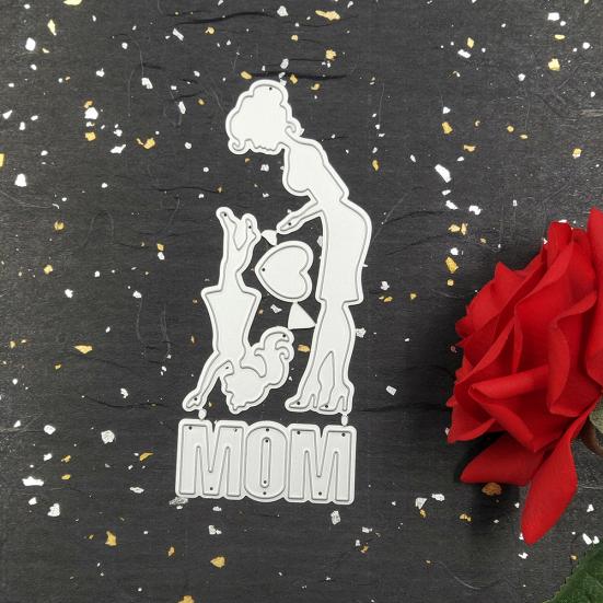 Mother Day Greeting Card Cutting Dies DIY Scrapbooking Embossing Stencil Mold