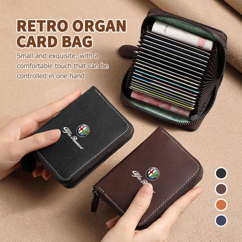 Samolepky na auto Pro Alfa Romeo Pánská peněženka Kožená peněženka Tenký držák na platební karty a ID karty Pro Alfa Romeo 159 Giulietta 156 147