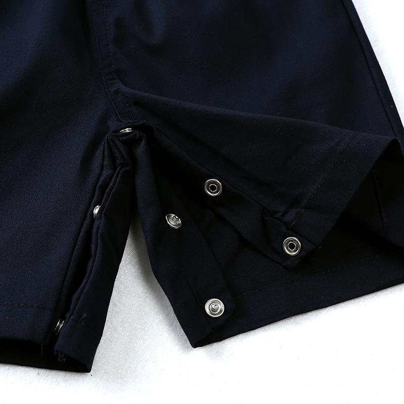 Gentlemen's Shirt Set Boys' Formal Set Striped Short Sleeved Tie Shirt Suspender Pants Birthday Set