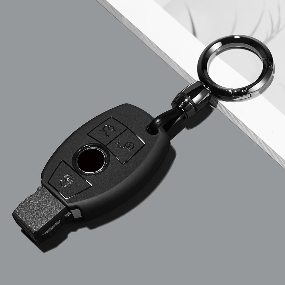 Abs Car Key Case Cover Shell For Mercedes Benz A C E S Class W204 W205 W212 W213 W176 Glc Cla Amg W177 Auto Accessories