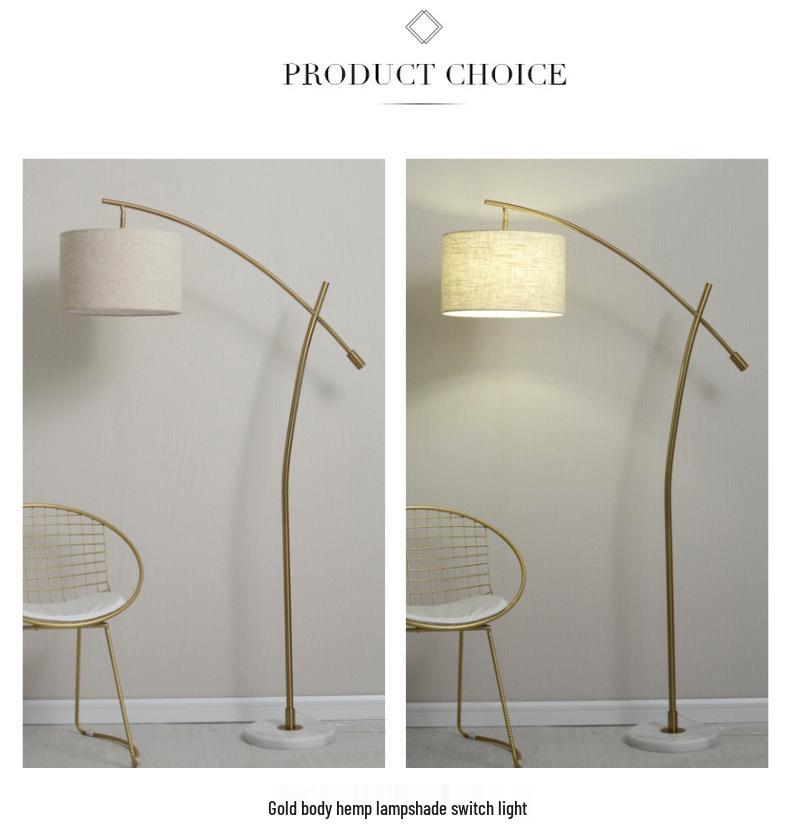 Nordic Style Floor Lamp: Versatile Bedside or Living Room Lighting