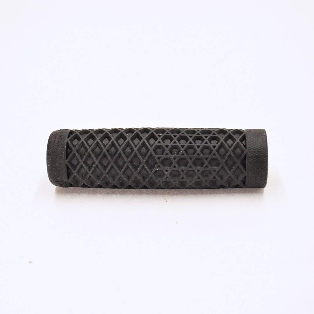 Vans "Waffle" Pattern Rubber Motorcycle Grips - Black - Sold as Pair for 7/8" Bars - Made in USA..