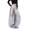 Pantalones de chándal holgados de pierna ancha Streetwear para hombre Y2K Vintage Sueltos de pierna curva Pantalones casuales deportivos para mujer Rectos Hip Hop