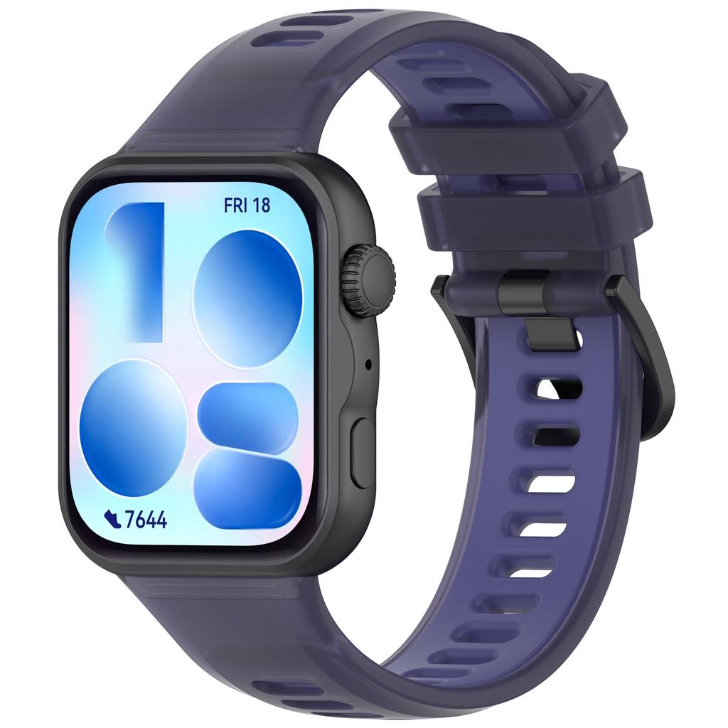 Correa de Silicona para Huawei Watch Fit 5 4 3 Deportiva Translúcida Gelatina Pulsera Ajustable para Huawei Watch Fit 5 Pro Fit 4 Pro