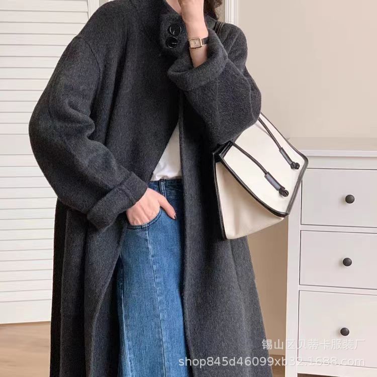 Autumn and Winter New Double-sided Wool Coat Women's Loose Casual Woolen Coat