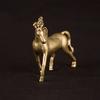 Vintage Copper Horse Statue Lucky Desktop Ornaments Pure Brass Animal Figurines Miniatures Tea Pet Home Decoration Accessories