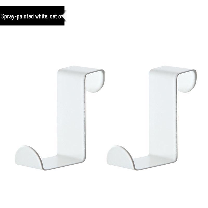 No-Drill Silent Wrought Iron Over-Door Clothes Hook & Storage Rack