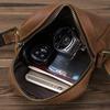New Men's Shoulder Bag Leather Men's Bag Messenger Small Backpack Mini First Layer Cowhide Tide Brand Small Bag Men's Soft Bag