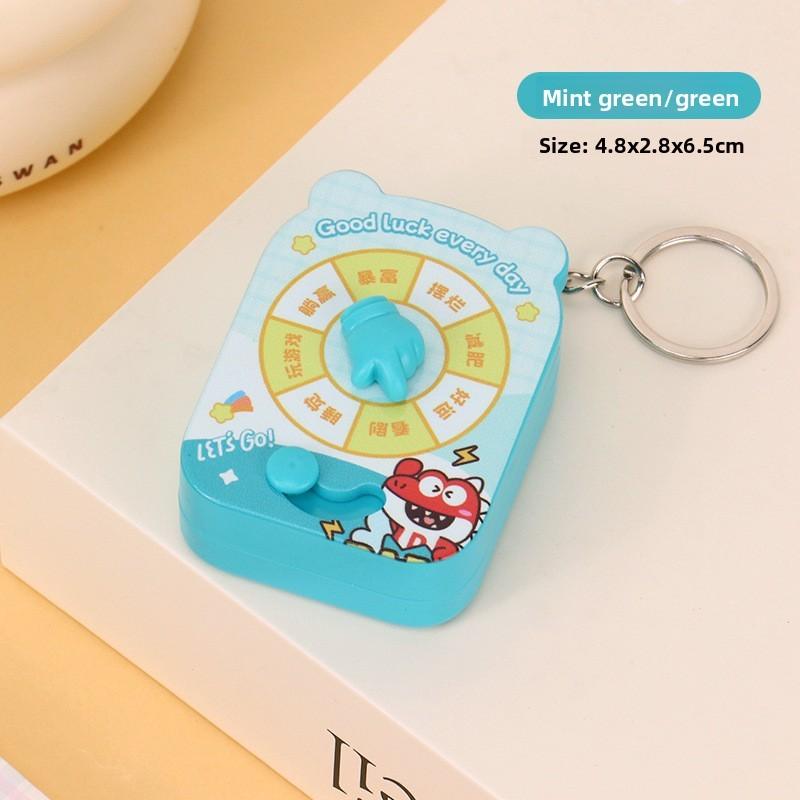Creative True Love Spin Wheel Game Keychain For Couples And Kids Gift зелёный