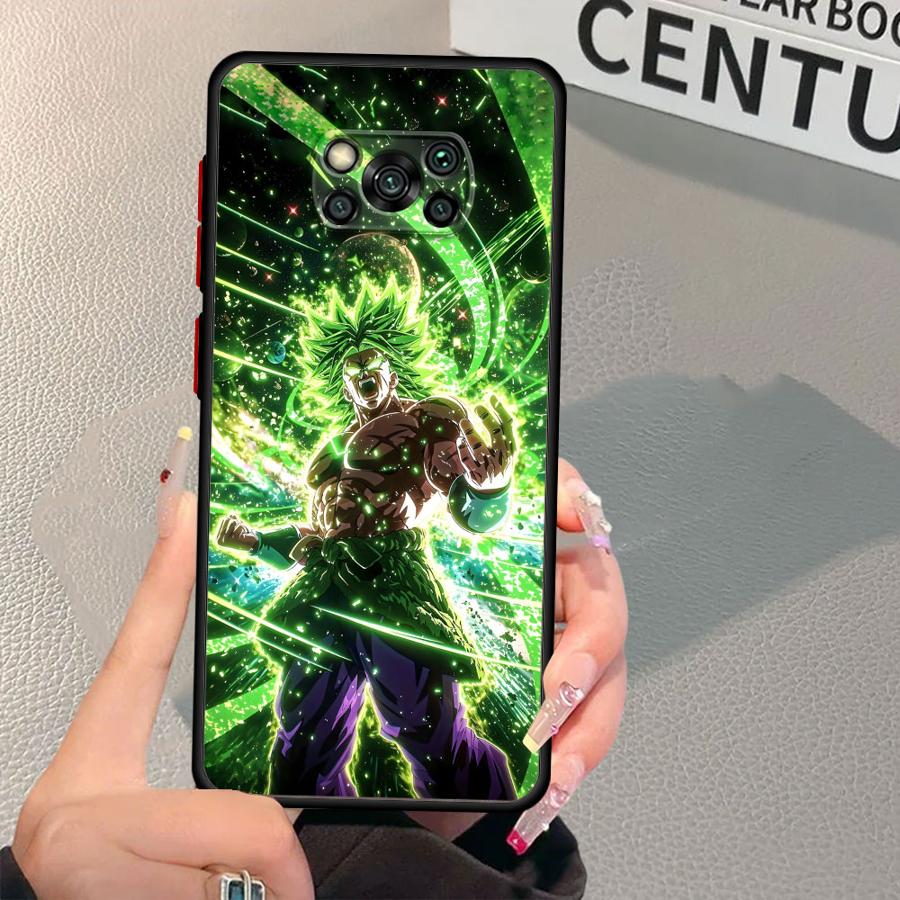 

Back Phone Cover Case for Xiaomi Poco F3 C40 C50 X3 X4 X5 Pro M5s C51 X3 NFC Dragon Ball Broli Goku Poco X4 Pro 5G