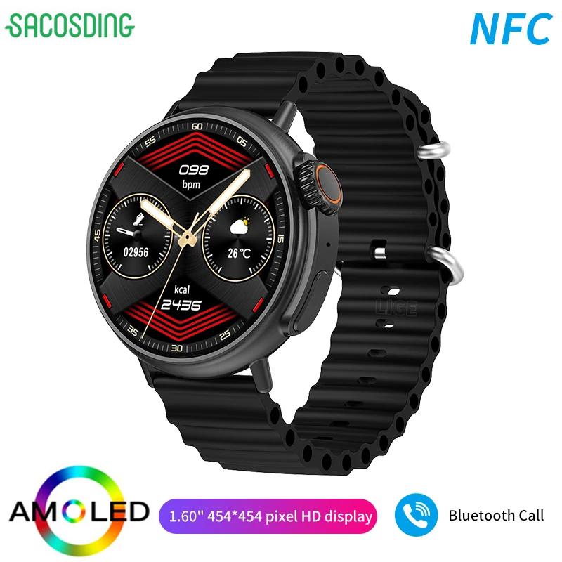 

SACOSDING Новий NFC Smart Watch Ultra Series 8 AMOLED екран Heart Rate Bluetooth Call Men IP68 Waterproof Ultra 8 TikTok Remote Control SmartWatch