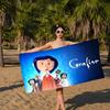 C-Coraline-S Microfiber Blanket Quick Drying Beach Towels Oversized Printing Super Absorbent Pool Towel Blanket
