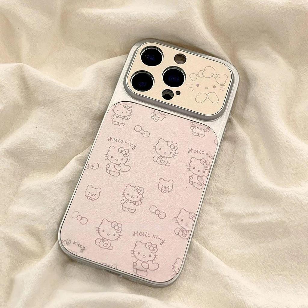 Little Bear Kitty Anti-Fall Phone Case for Apple 17ProMax, 16Pro, 15ProMax, and 14Pro.