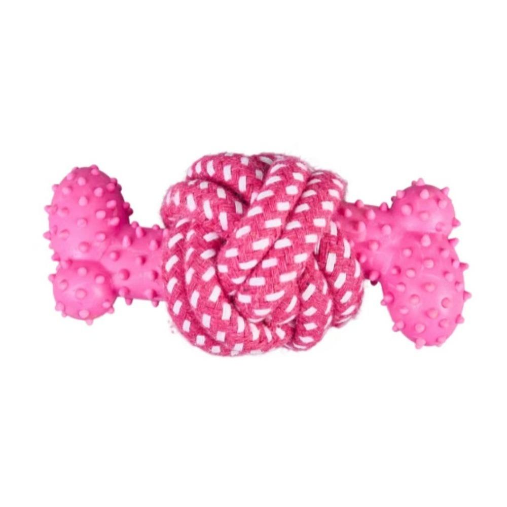 Bite Resistant Dog Teething Stick Bone Shaped Dog Chew Stick Pet Teeth Cleaning Toy Chew Toy розы красного