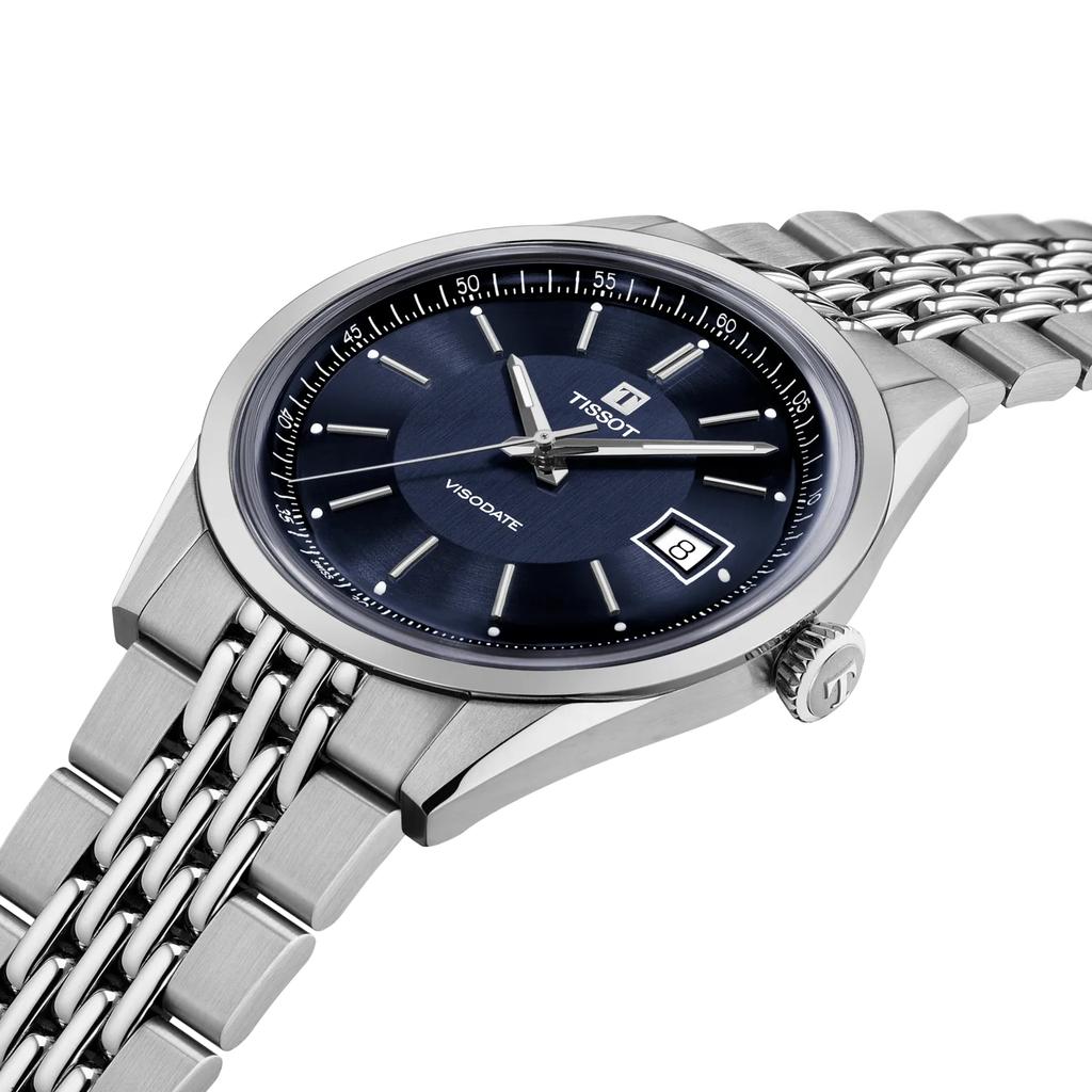 Tissot Stainless Steel blue Dial Men's Fashion Watch T157.407.11.041.00