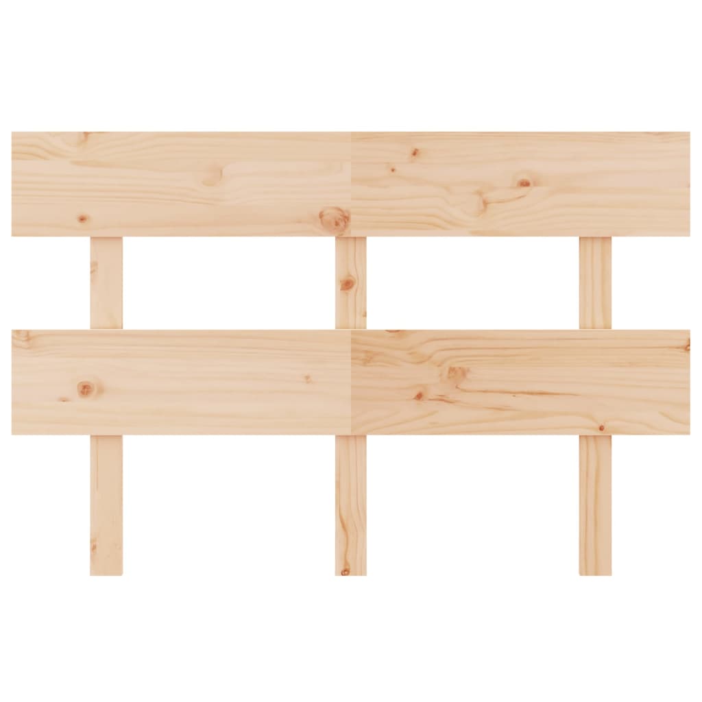 Vidaxl Wezgłowie Łóżka, 124X3X81 Cm, Lite Drewno Sosnowe